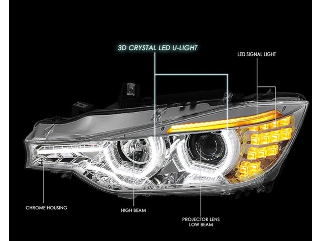 2016 BMW 328i Aftermarket Headlight