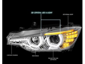2016 BMW 328i Aftermarket Headlight