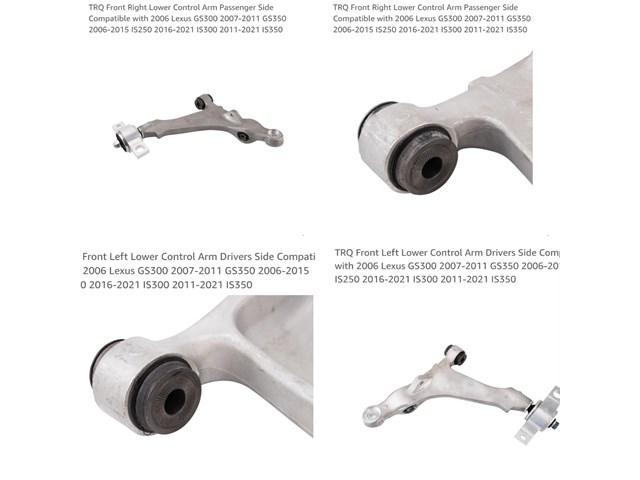 2020 Lexus ES 300 Front Lower Control Arm