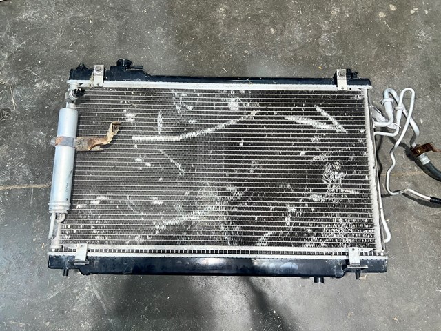 03-07 Infiniti G35 Coupe Auto Trans Radiator AC Condenser Cooling Fan Assembly