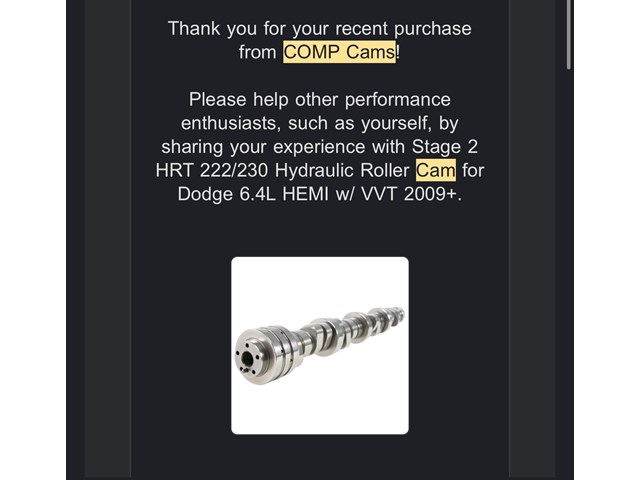 2009+ Dodge Challenger/ChargerCamshaft 5.7/6.4