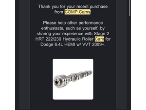 2009+ Dodge Challenger/ChargerCamshaft 5.7/6.4