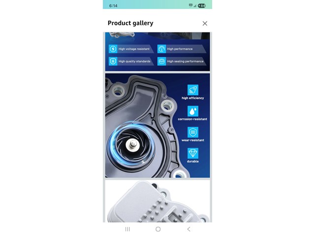 BDELI B19028WP Electric Water Pump for Toyota Prius & Lexus CT200h - Replaces OE