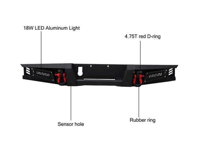 2018-2024 Jeep Wrangler Rear Bumper