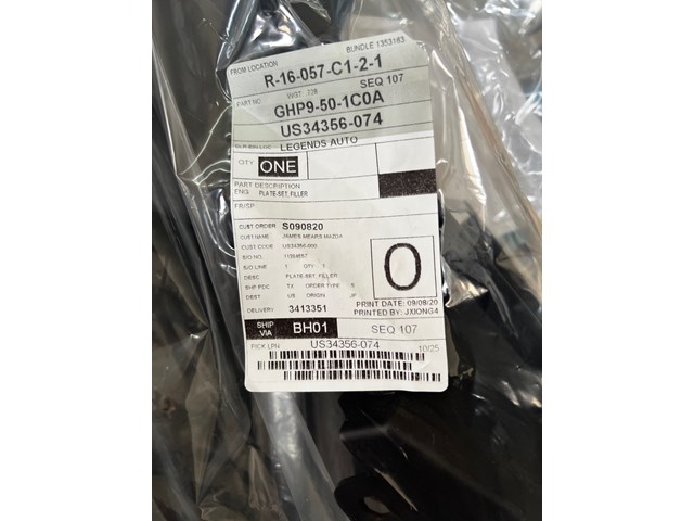 2017 Mazda Mazda6 OEM Air Inlet