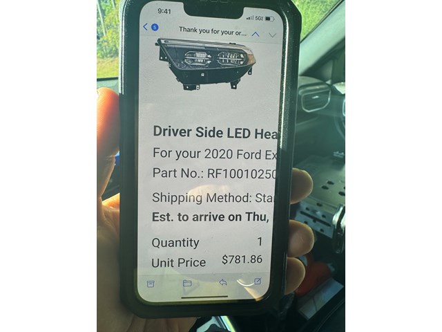 2020 Ford Explorer Headlight