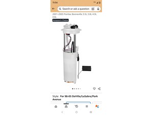 1999 Buick LeSabre Fuel Pump