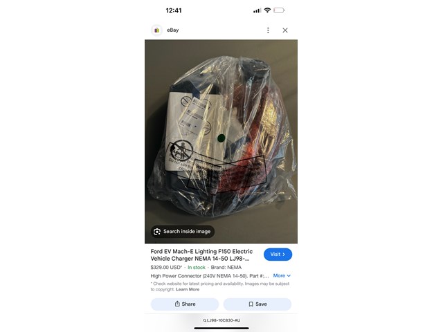 NEW Ford EV Charger Mustang Mach-E CMax F-150 Lightning E-transit Charging Cable