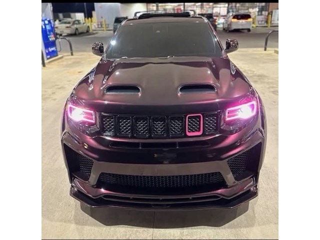 Fit 2011 12 13 - 2021 Jeep grand Cherokee Red Eye Dual Scoop Hood Aluminum