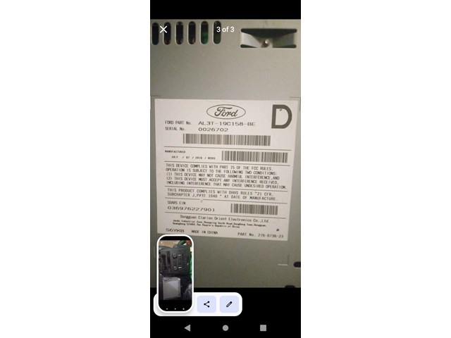 2018 Ford F150 Radio