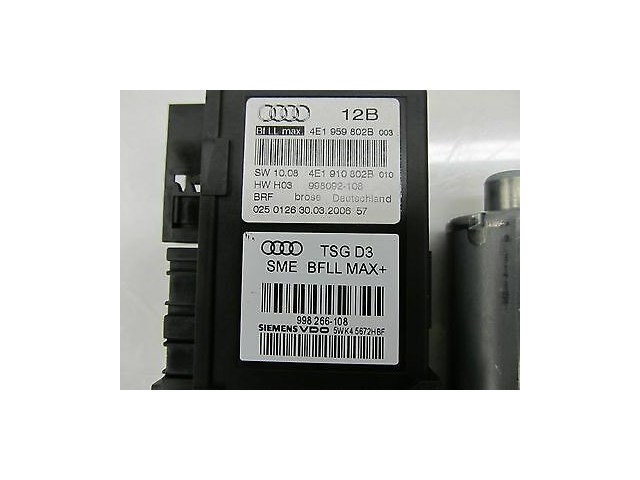  2004-2006 AUDI A8 L QUATTRO D3 OEM RIGHT FRONT PASSENGER'S DOOR WINDOW MOTOR