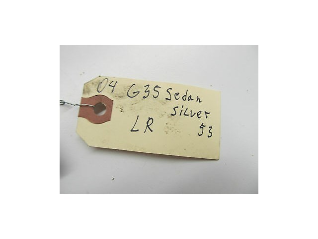 2003-2004 INFINITI G35 SEDAN OEM LEFT REAR DRIVERS SIDE EXTERIOR DOOR HANDLE 