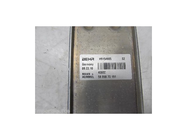 2010-2013 MERCEDES E350 W212 OEM ENGINE OIL COOLER BEHR H9154005
