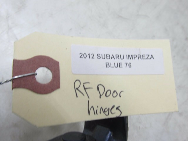 2010-2014 SUBARU IMPREZA OEM RIGHT FRONT PASSENGERS SIDE DOOR HINGES 