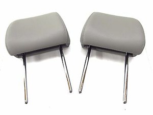 2009 AUDI A4 CABRIOLET 2.0T OEM REAR HEAD REST HEADREST SET OF TWO (2) LEATHER