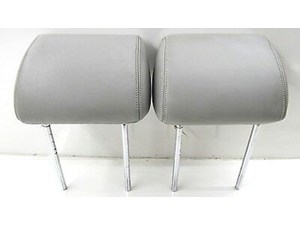 2004-2007 JAGUAR XJR XJ8 X350 OEM REAR LEATHER BACK SEAT HEAD REST SET OF TWO