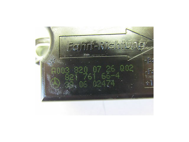 2005-2007 MERCEDES BENZ C230 W203 OEM CRASH ACTIVE HEAD RESTRAINT A0038200726