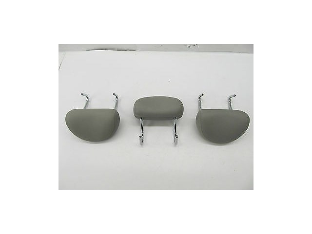 2003-2006 MERCEDES BENZ E500 W211 OEM BACK REAR SEAT HEAD REST GRAY LEATHER SET