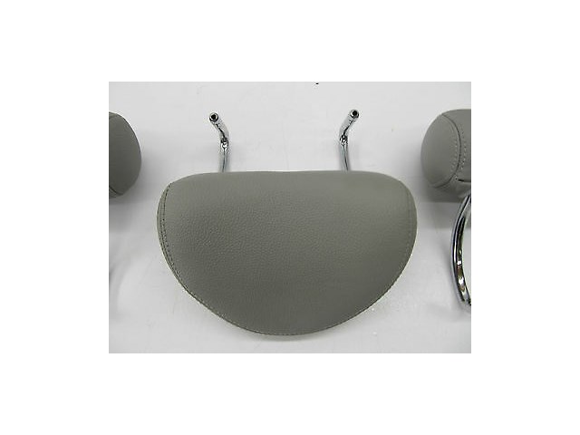 2003-2006 MERCEDES BENZ E500 W211 OEM BACK REAR SEAT HEAD REST GRAY LEATHER SET