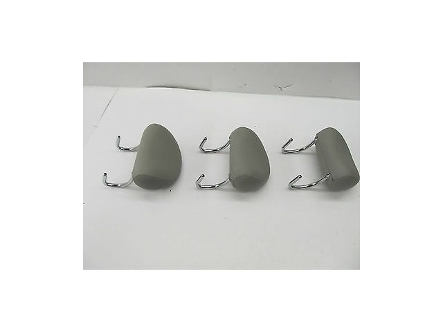 2003-2006 MERCEDES BENZ E500 W211 OEM BACK REAR SEAT HEAD REST GRAY LEATHER SET