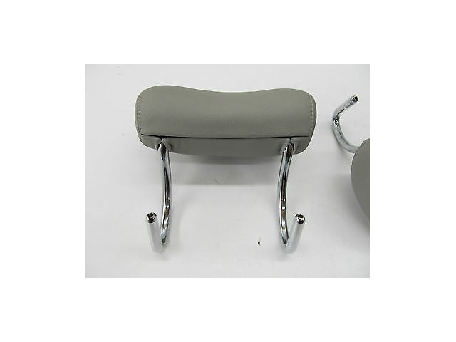 2003-2006 MERCEDES BENZ E500 W211 OEM BACK REAR SEAT HEAD REST GRAY LEATHER SET