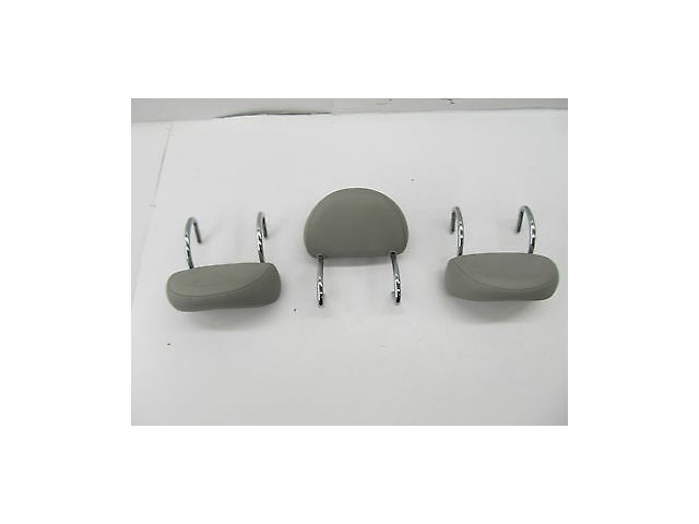 2003-2006 MERCEDES BENZ E500 W211 OEM BACK REAR SEAT HEAD REST GRAY LEATHER SET