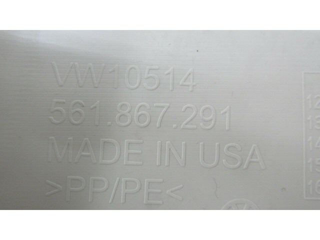 2012-2015 VOLKSWAGEN PASSAT OEM LEFT DRIVER SIDE LOWER B PILLAR TRIM COVER  