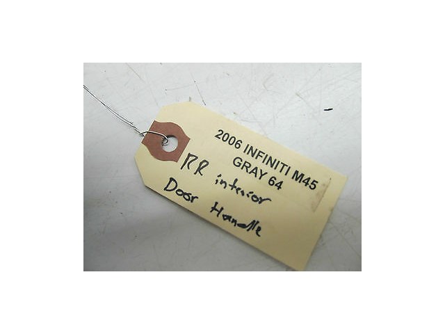 2006-2009 INFINITI M45 M35 OEM RIGHT REAR BACK INTERIOR DOOR HANDLE 