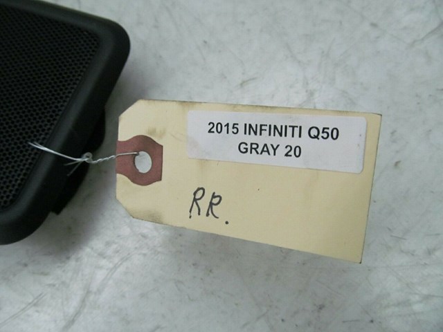 2014-2018 INFINITI Q50 OEM RIGHT REAR DECK LID SPEAKER COVER TRIM