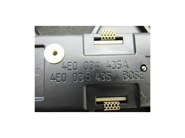 2004-2006 AUDI A8 L QUATTRO D3 OEM SUB WOOFER SPEAKER COVER / GRILLE W/ EMBLEM