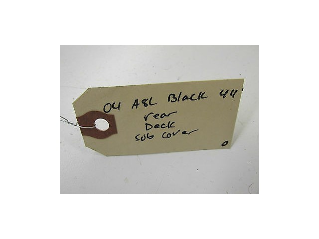 2004-2006 AUDI A8 L QUATTRO D3 OEM SUB WOOFER SPEAKER COVER / GRILLE W/ EMBLEM