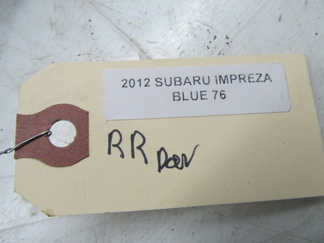2010-2014 SUBARU IMPREZA OEM RIGHT REAR EXTERIOR DOOR HANDLE 