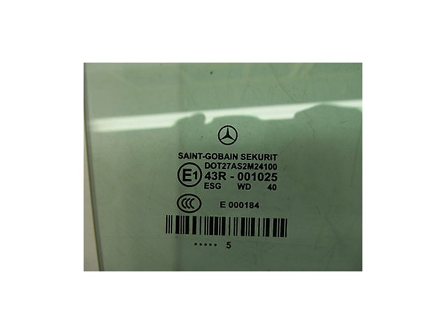 2003-2006 MERCEDES BENZ E500 W211 OEM RIGHT SIDE REAR DOOR GLASS SEKURIT WINDOW