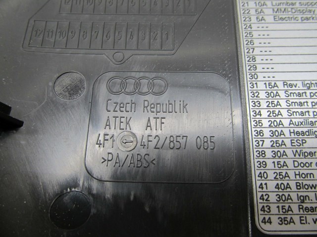 2005-2008 AUDI A6 C6 OEM LEFT FRONT END DASH FUSE BOX LID TRIM COVER 