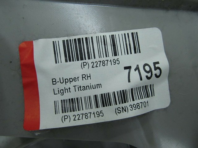 2013-2017 CHEVY TRAVERSE OEM RIGHT SIDE B PILLAR TRIM COVER 