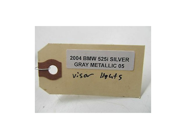 2004-2005 BMW 525i 530i E60 OEM INTERIOR MIRROR SUN VISOR LIGHT LAMP SET PAIR