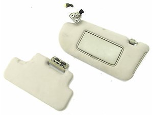  2006-2009 INFINITI M35 OEM LEFT SIDE FRONT SUN VISOR SHADE DUAL MIRROR CLOTH