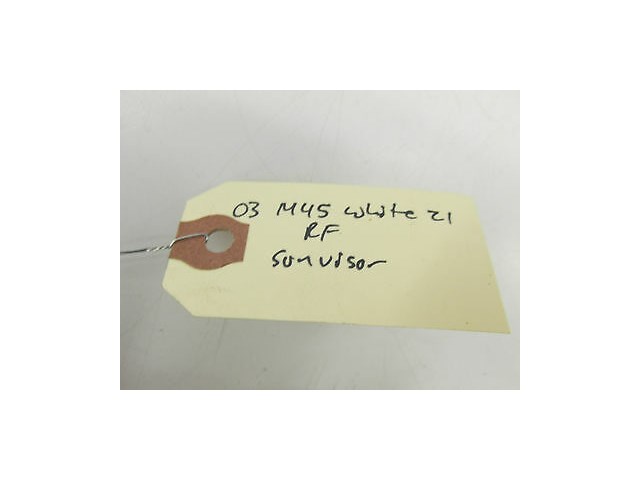 2003-2004 INFINITI M45 OEM RIGHT FRONT PASSENGER'S SIDE SUN VISOR SUNVISOR