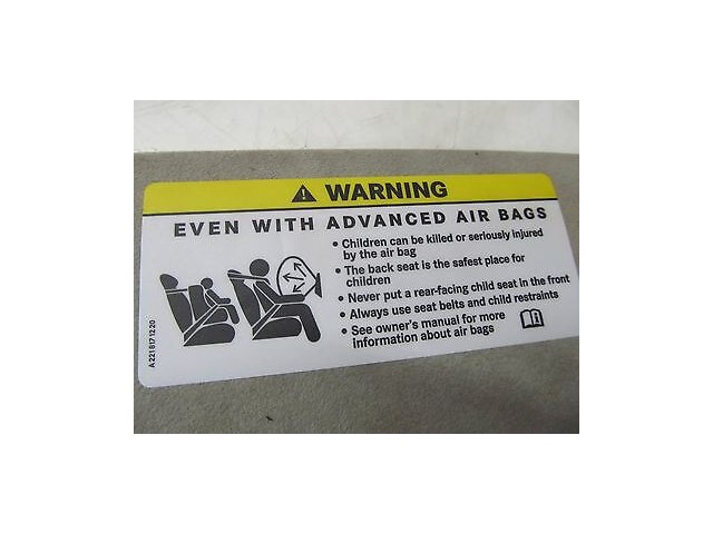 2007-2009 MERCEDES S600 W221 OEM RIGHT FRONT PASSENGER SUN VISOR GRAY