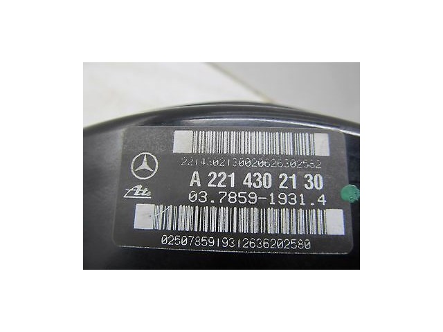 2007-2009 MERCEDES S600 W221 OEM BRAKE BOOSTER A2214302130