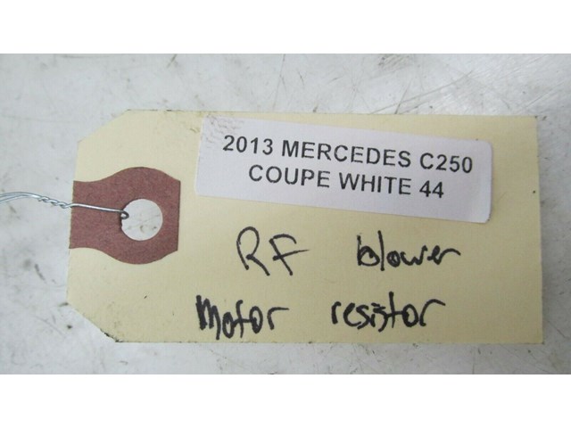 2012-2015 MERCEDES C250 COUPE W204 OEM A/C HEATER BLOWER MOTOR RESISTOR 