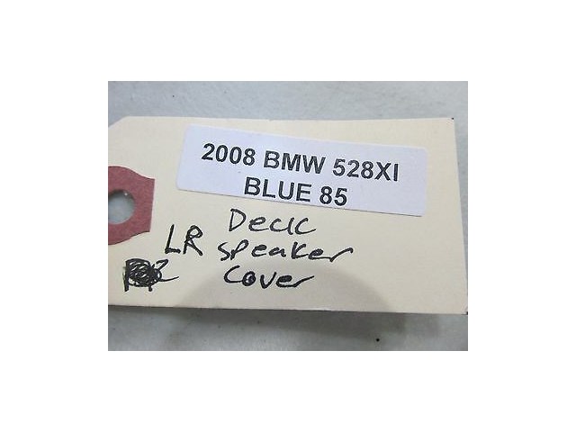  2008-2010 BMW 528xi 535i E60 OEM LEFT REAR DECK SPEAKER GRILLE COVER