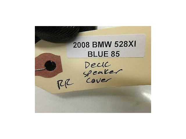  2008-2010 BMW 528xi 535i E60 OEM RIGHT REAR DECK SPEAKER GRILLE COVER
