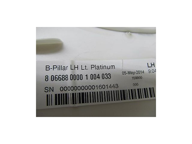 2013-2016 CADILLAC ATS OEM LEFT DRIVER SIDE B PILLAR TRIM COVER PANEL