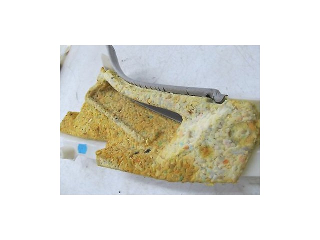 2007-2009 MERCEDES S600 W221 OEM LEFT REAR UPPER C PILLAR TRIM COVER ALCANTARA