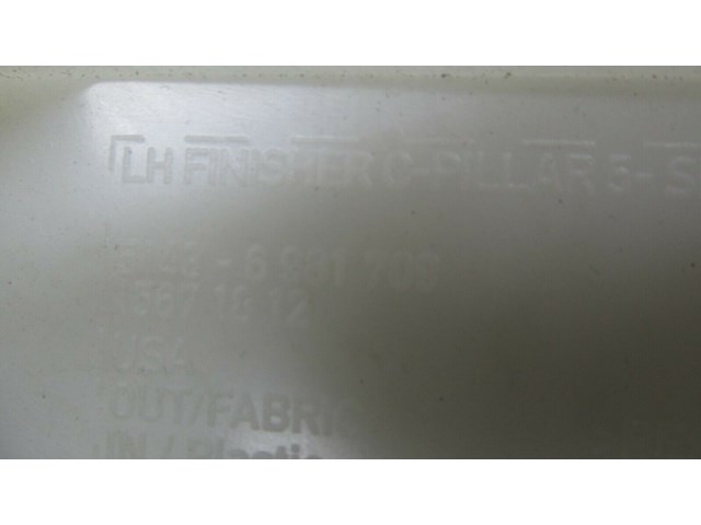  2007-2010 BMW X5 E70 OEM LEFT REAR UPPER C PILLAR TRIM COVER GRAY 