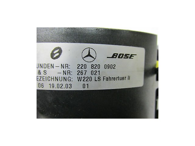 2003-2006 MERCEDES BENZ S55 AMG W220 OEM LEFT FRONT DOOR SPEAKER BOSE W/ TWEETER