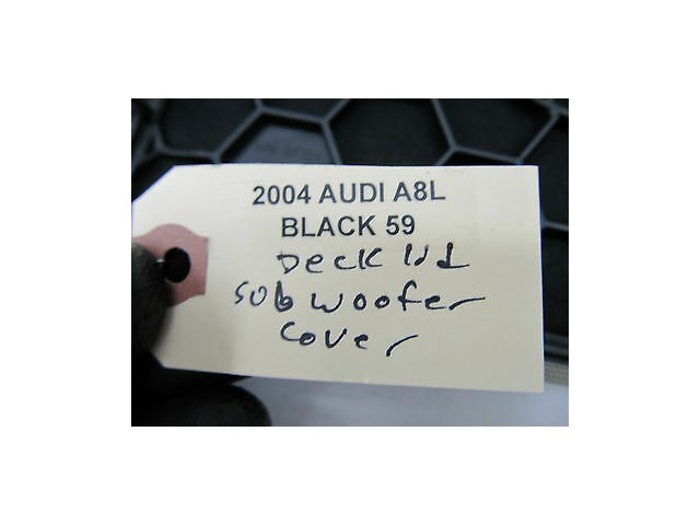 2004-2006 AUDI A8 L QUATTRO D3 OEM REAR DECK LID SUBWOOFER SPEAKER GRILL COVER