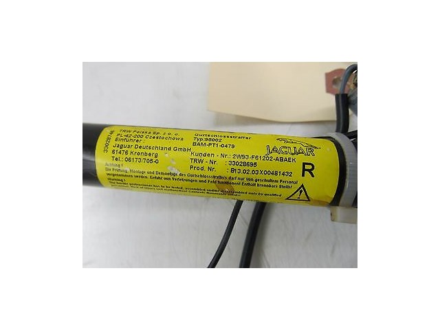 2004-2007 JAGUAR XJ8 X350 OEM RIGHT FRONT SEAT BELT BUCKLE RECEIVER TENSIONER