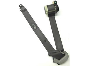 2004-2007 JAGUAR XJR X350 OEM RIGHT SIDE FRONT SEAT BELT ASSEMBLY GRAY COLOR